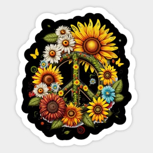 Peace Daisy Sticker